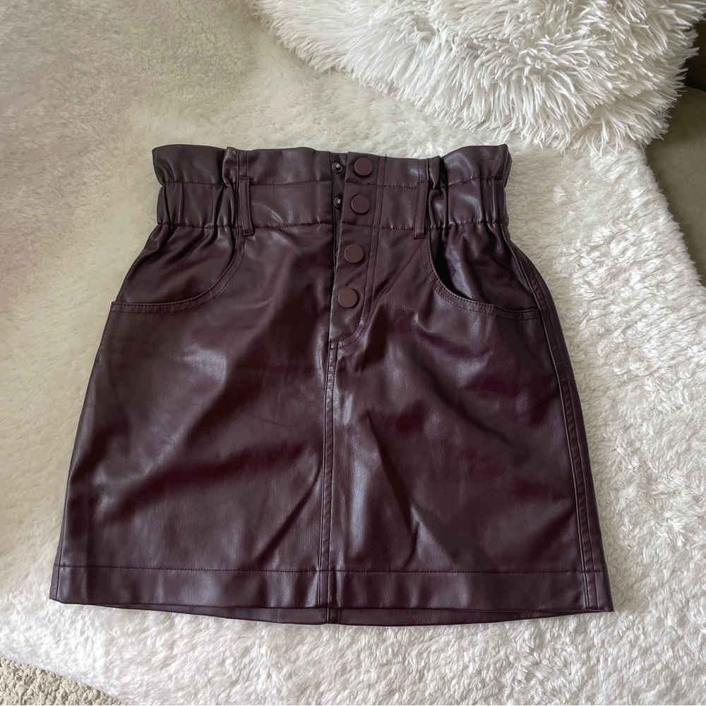 Zara Leather Skirt